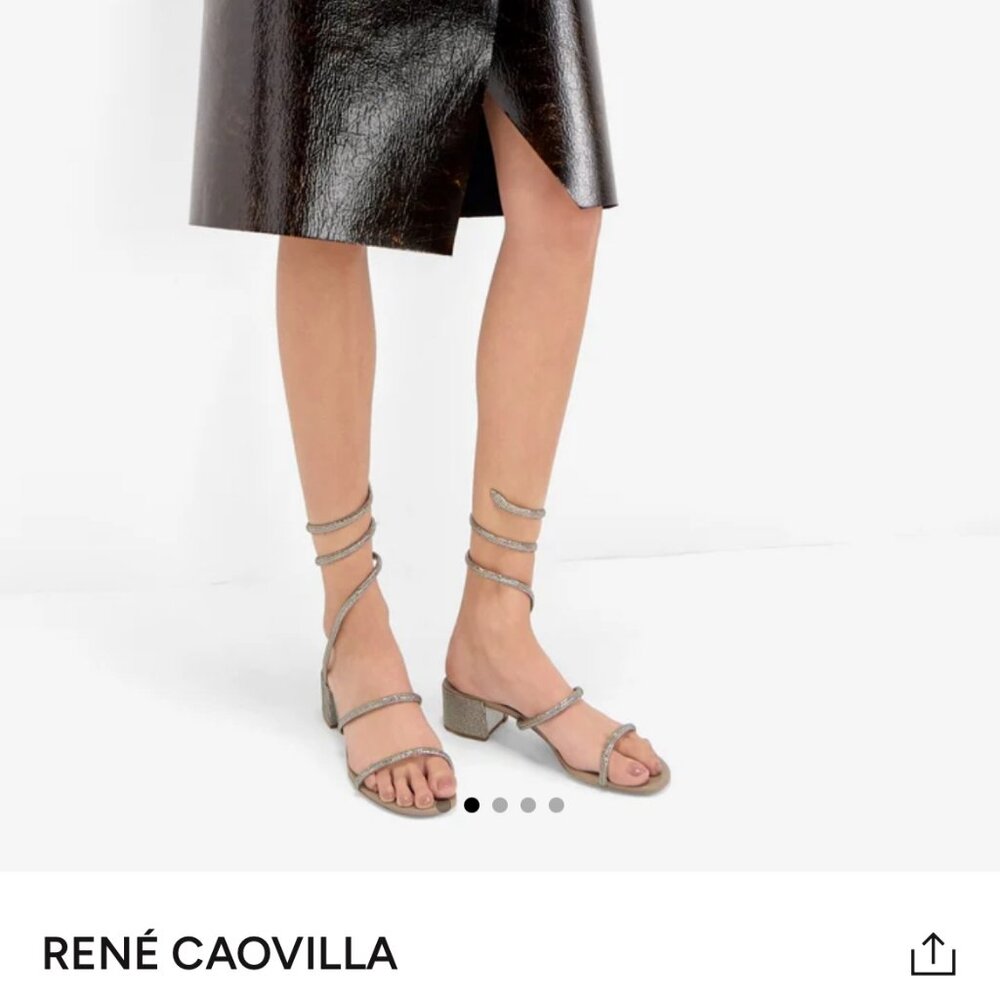 Rene Caovilla Cleo Sandals.  SZ 37